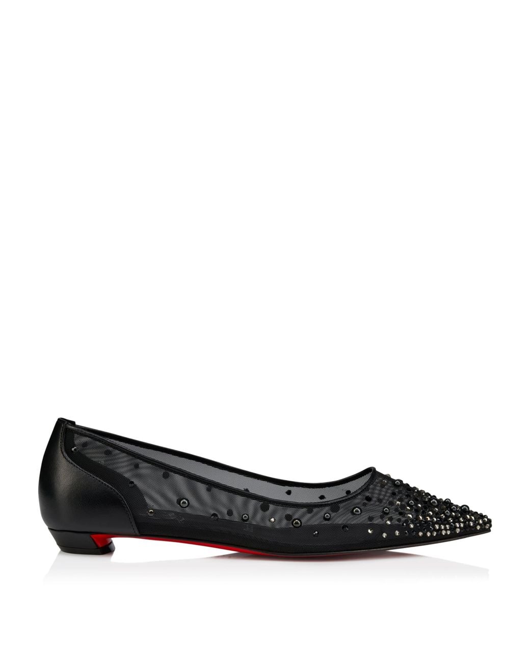 Christian Louboutin Black Miss Z Degrastrass Ballet Flats
