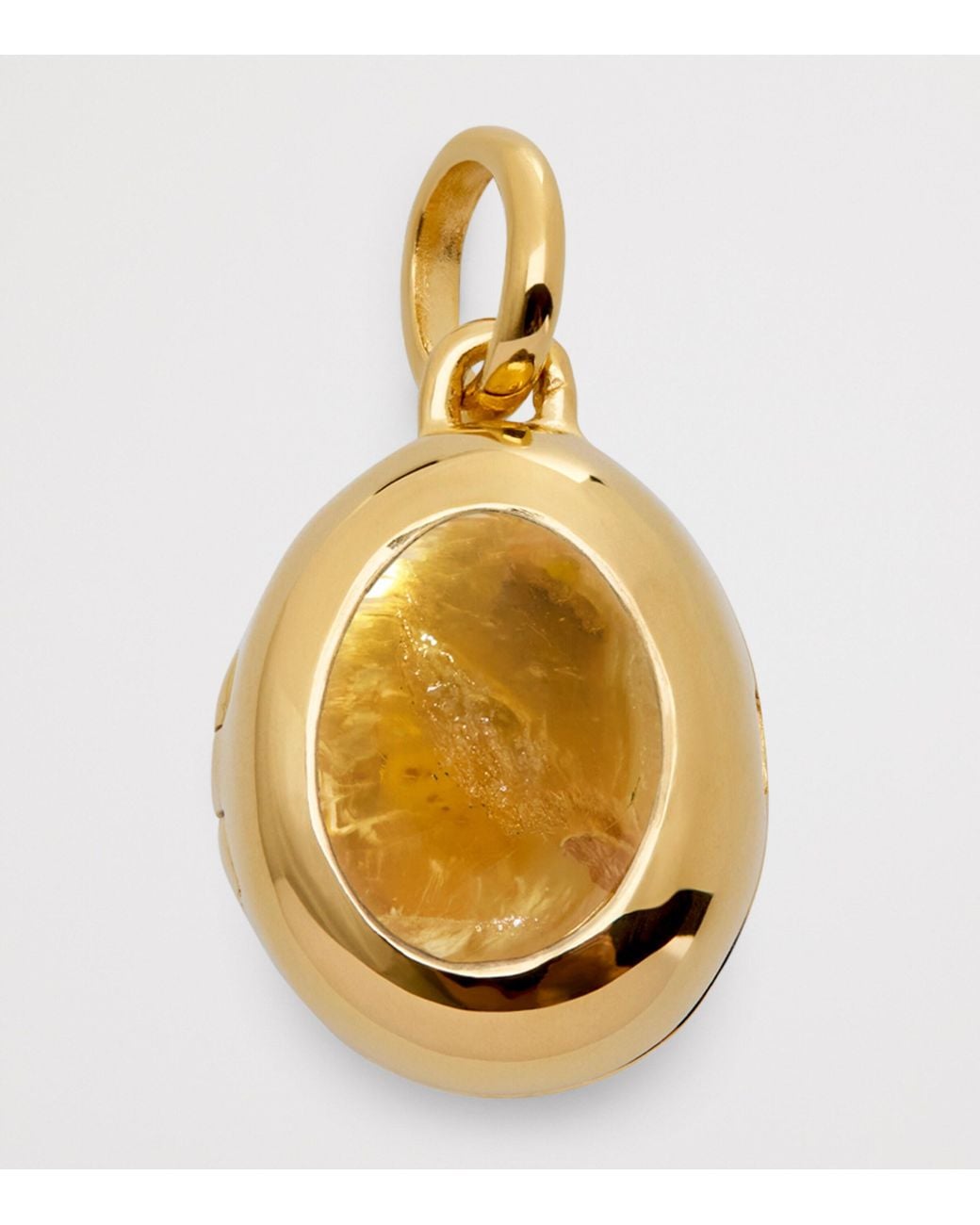 Monica Vinader Metallic Vermeil And Citrine November Birthstone Locket
