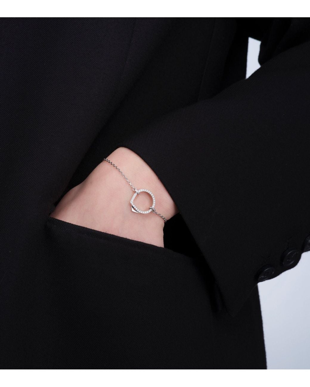 Repossi Metallic And Diamond Antifer Chain Bracelet