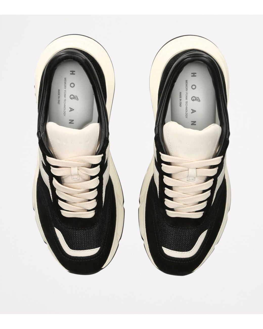 Hogan Black Leather H669 Allacciato Sneakers