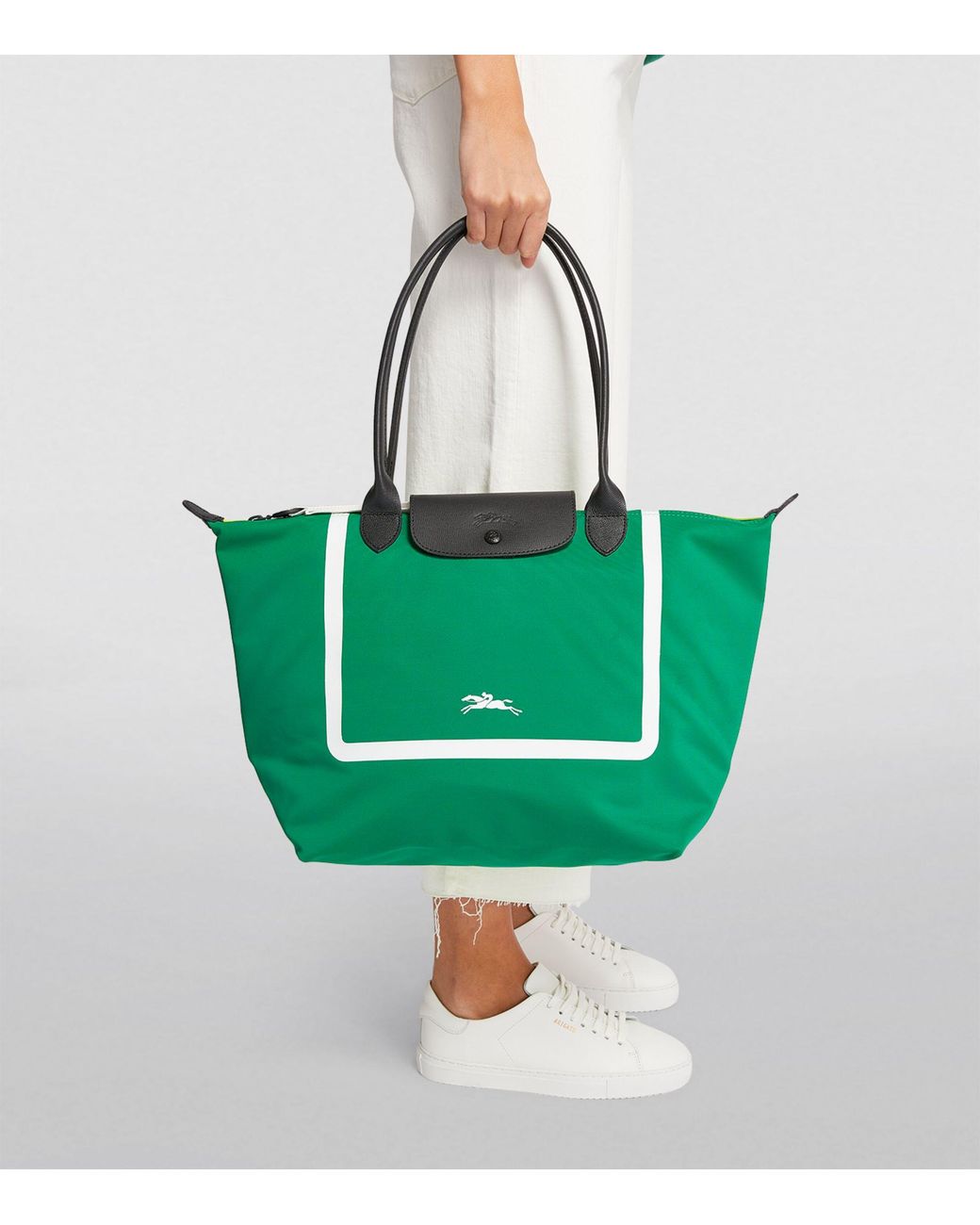 Longchamp Large Two-tone Le Pliage Tote Bag in Green | Lyst Canada