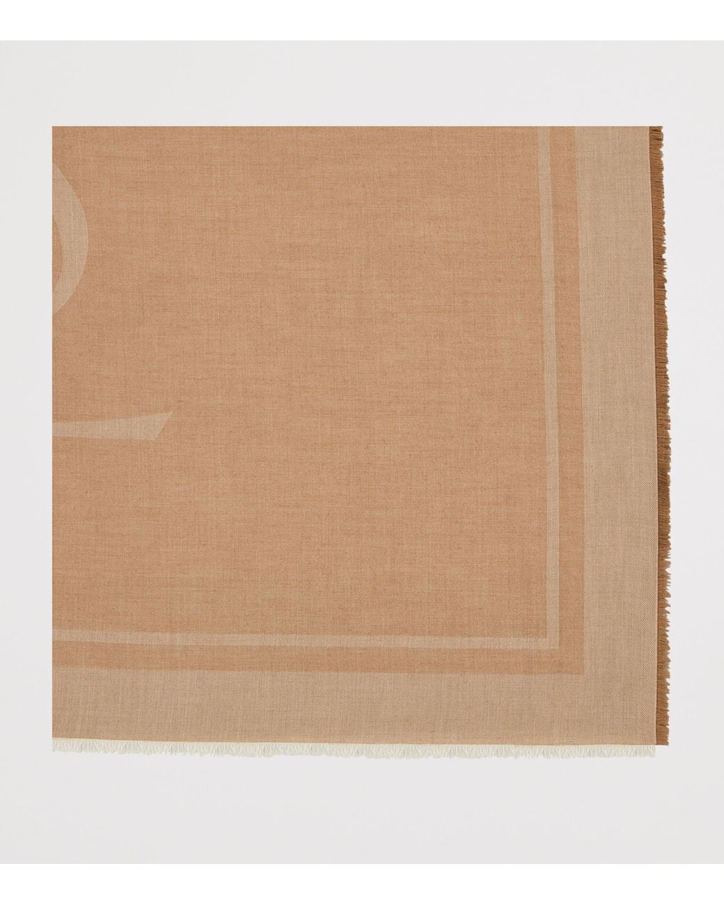 Saint Laurent Natural Cashmere-Silk Cassandre Scarf