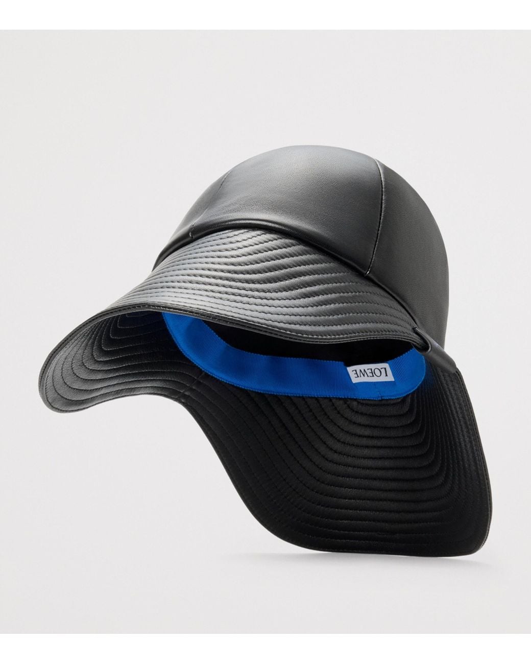 Loewe Black Leather Hiker Hat