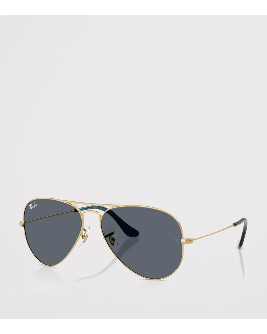 Ray-Ban Gray Metal Original Aviator Sunglasses