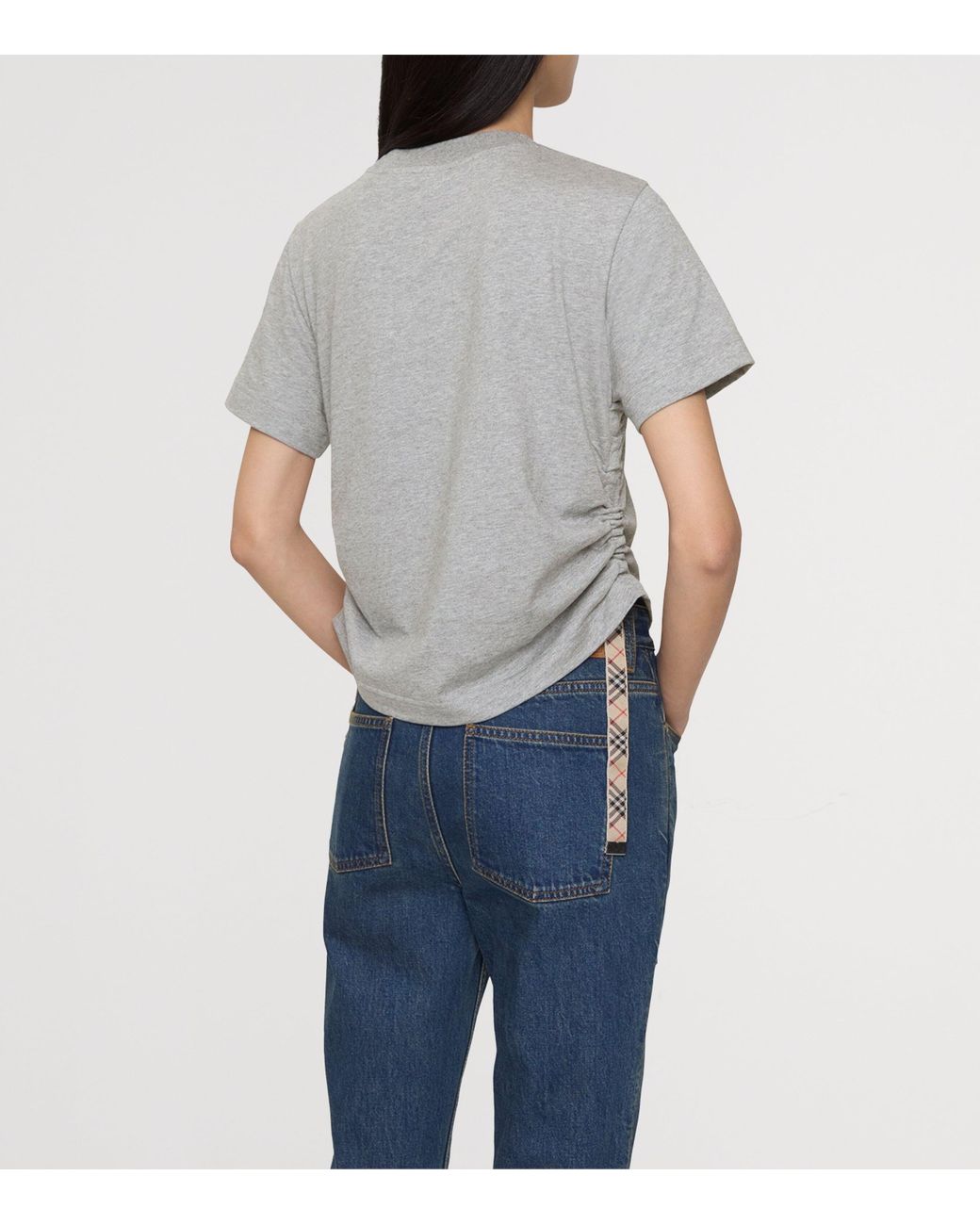 Burberry Gray Festival Cotton T-Shirt