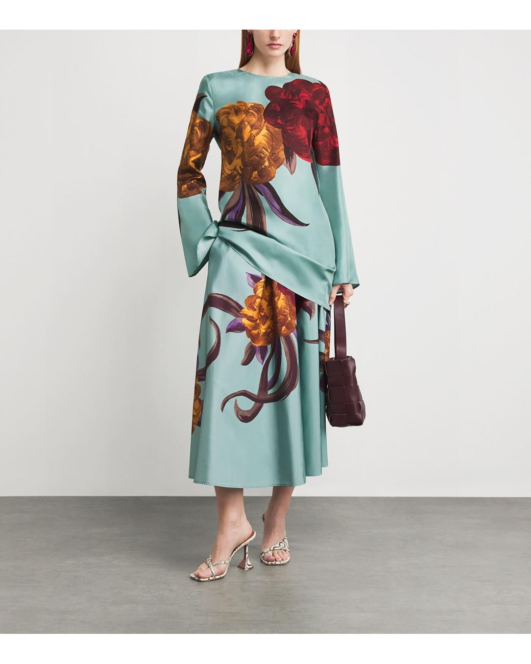 LaDoubleJ Blue Silk Supreme Swing Mini Dress