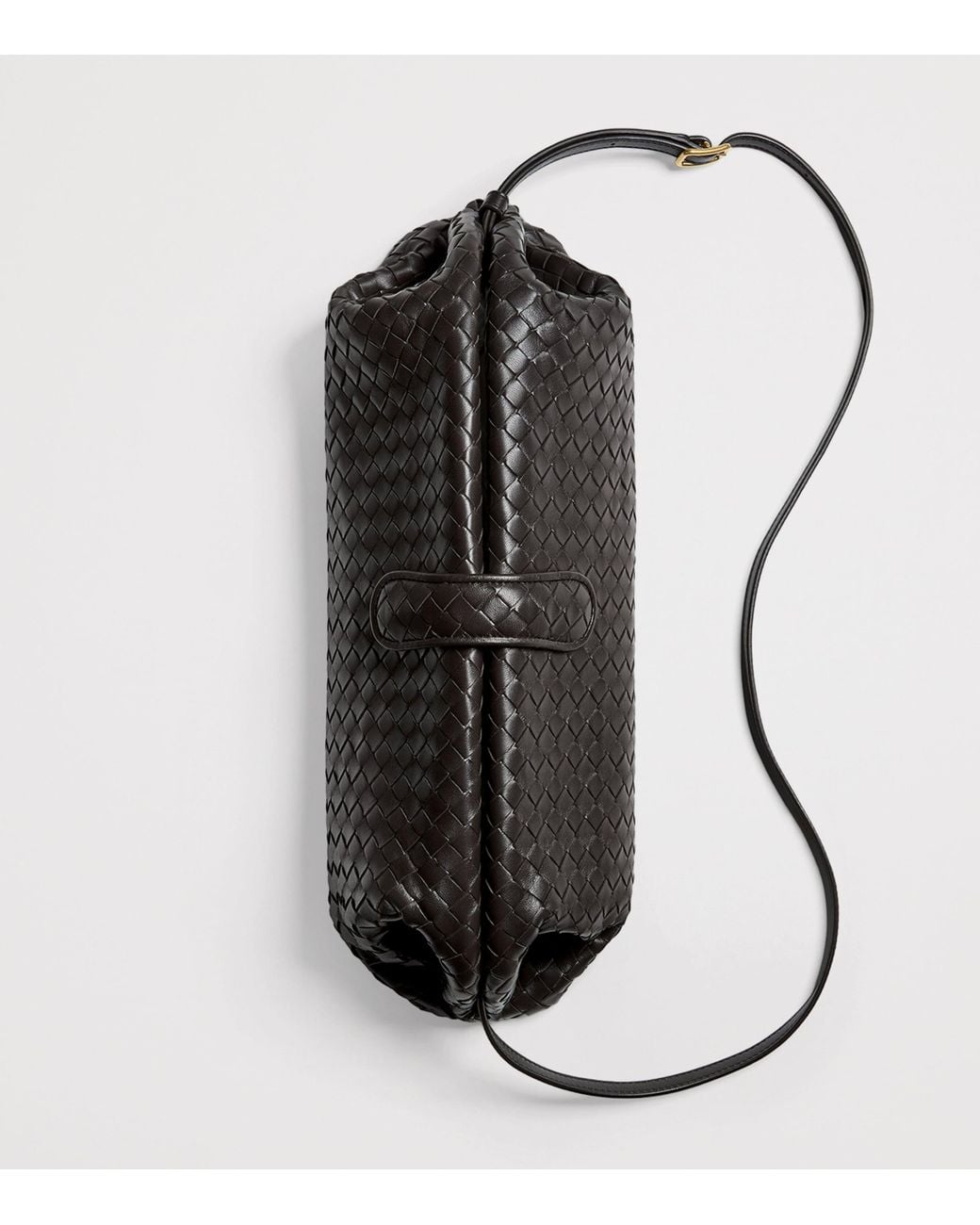 Bottega Veneta Black Leather Lauren 1980 Clutch Bag