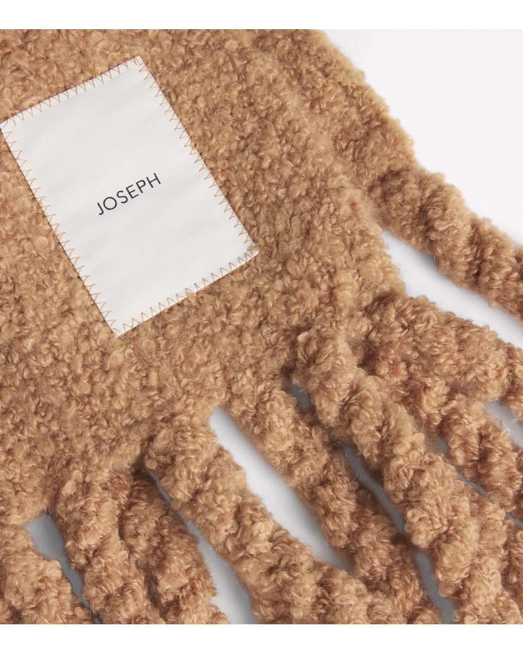 Joseph Natural Bouclé Knit Scarf