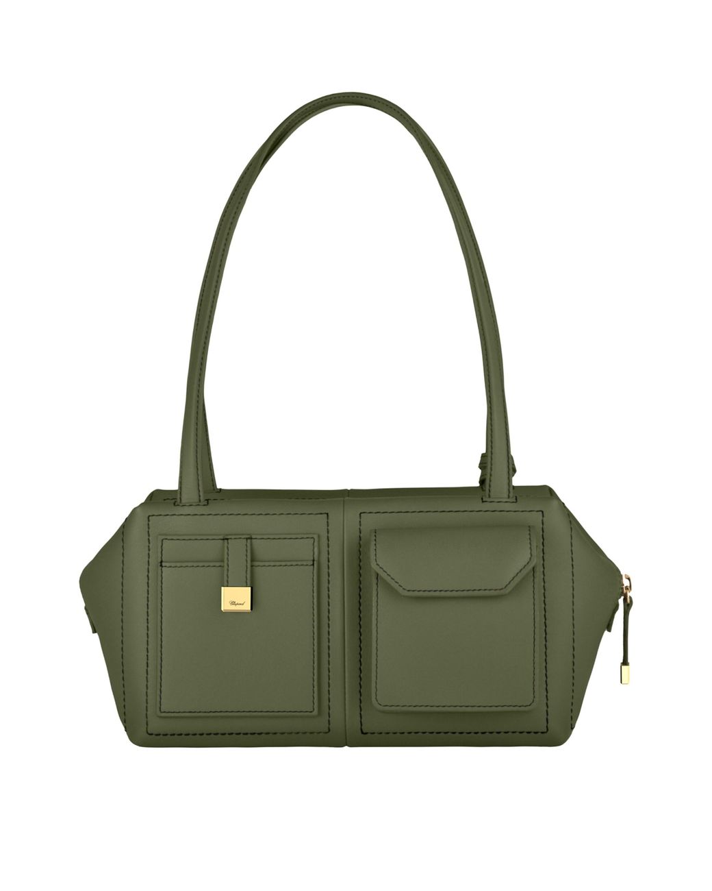 Chopard Green Leather Ice Cube Shoulder Bag