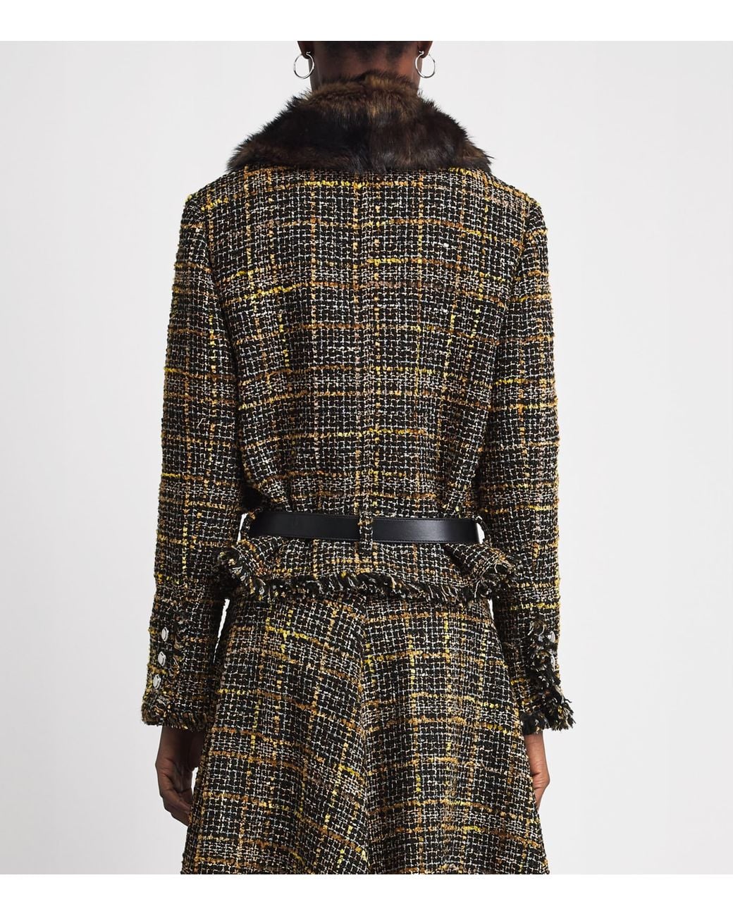 Altuzarra Black Tweed Simons Bomber Jacket