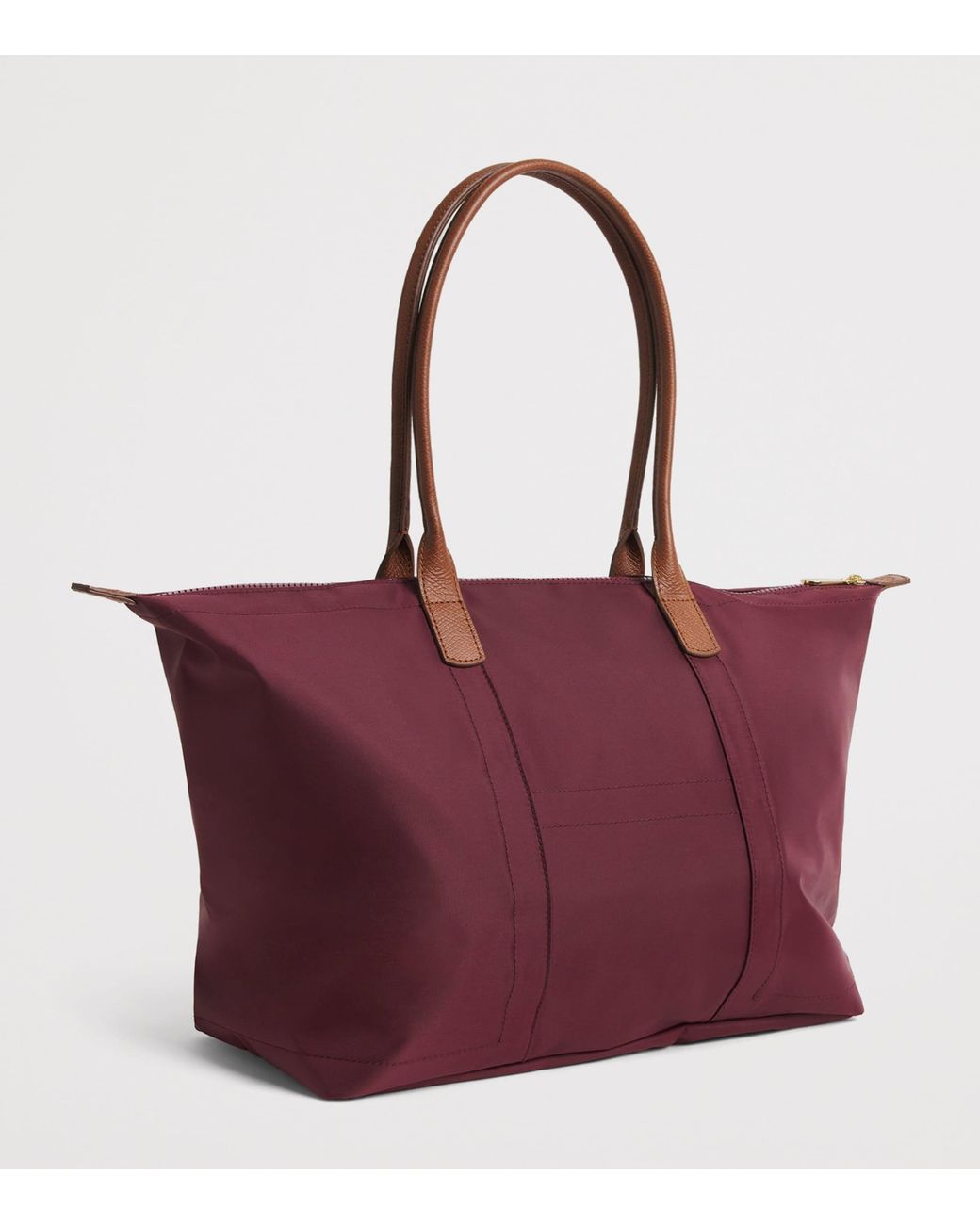Harrods Purple Medium Nylon Tote Bag