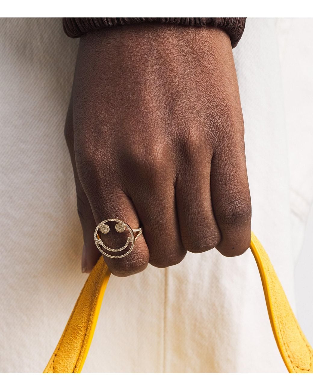 Rosa De La Cruz Natural And Diamond Smile Ring