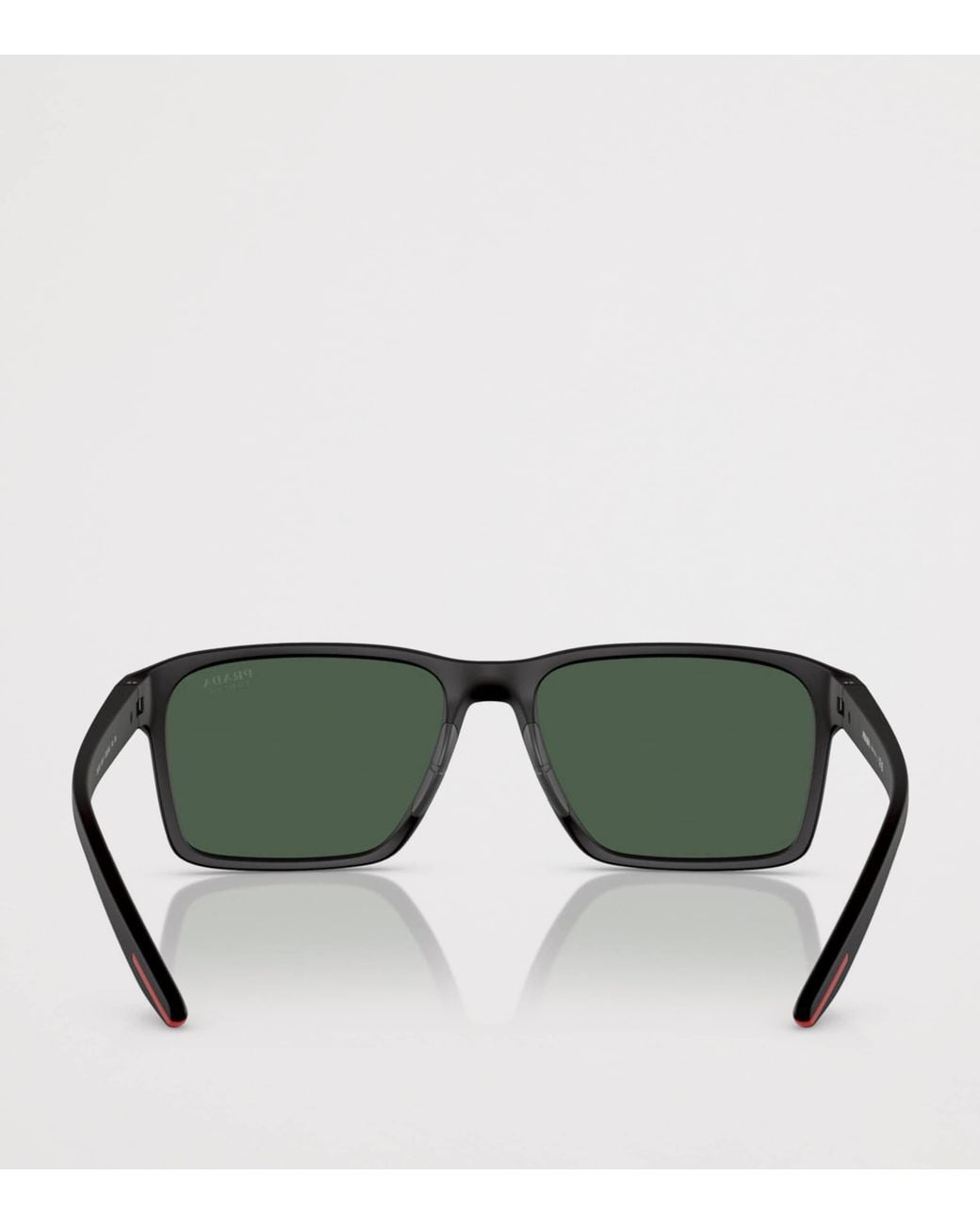 Prada Linea Rossa Green Rectangle Sunglasses for men