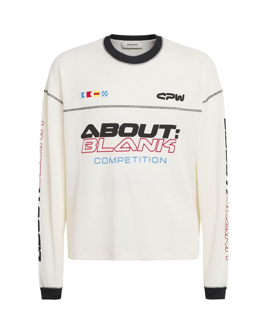 About Blank White Competition Long-Sleeve T-Shirt for men