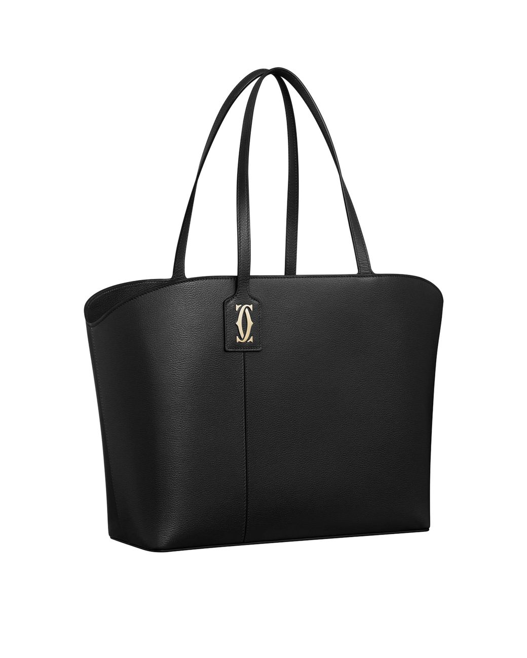 Cartier Black Calfskin C De Tote Bag