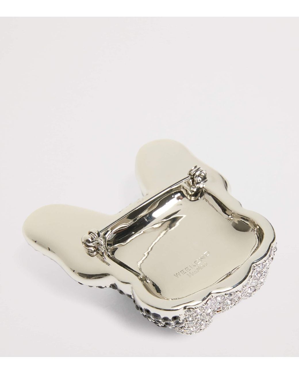 Weekend by Maxmara Black Crystal French Bulldog Brooch