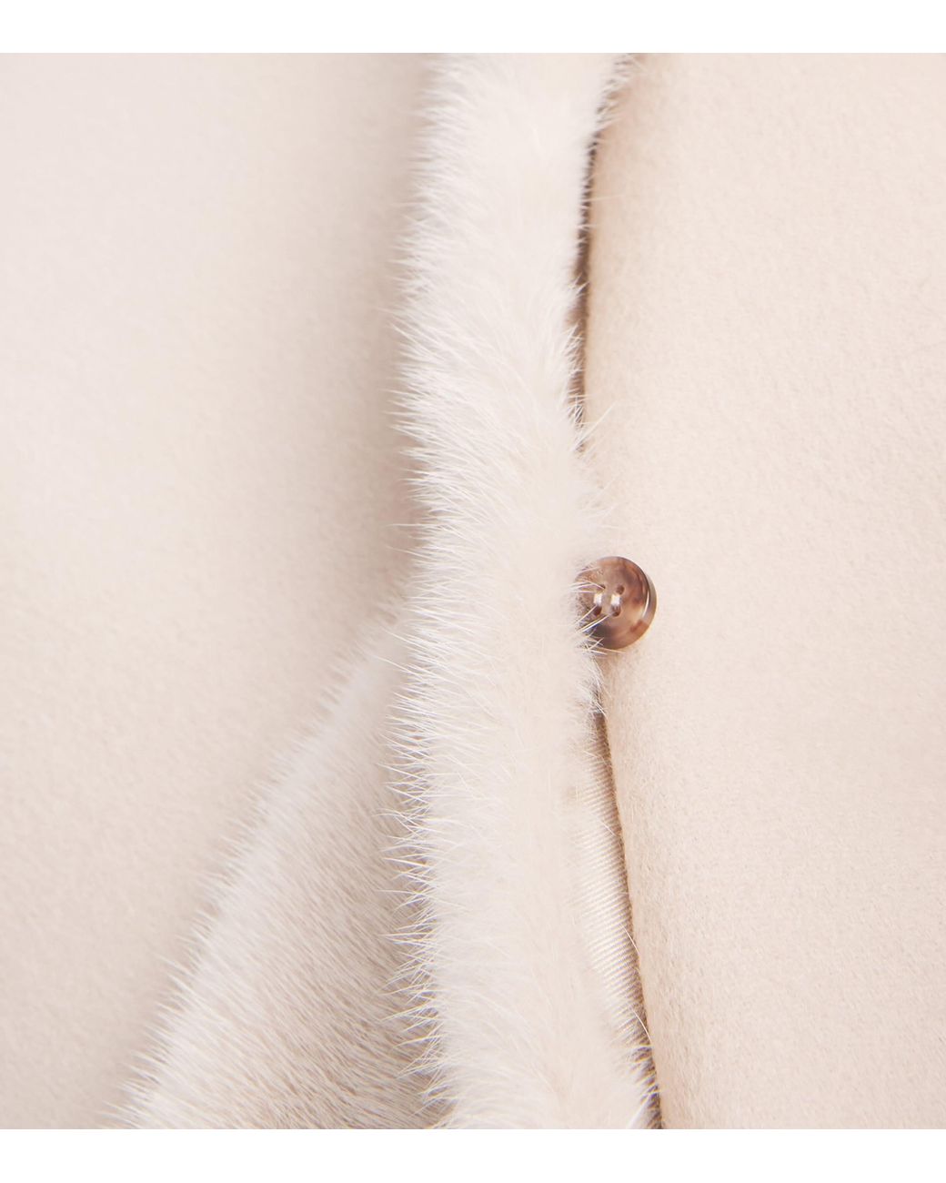 Yves Salomon Natural Cashmere-Mink Belted Long Coat