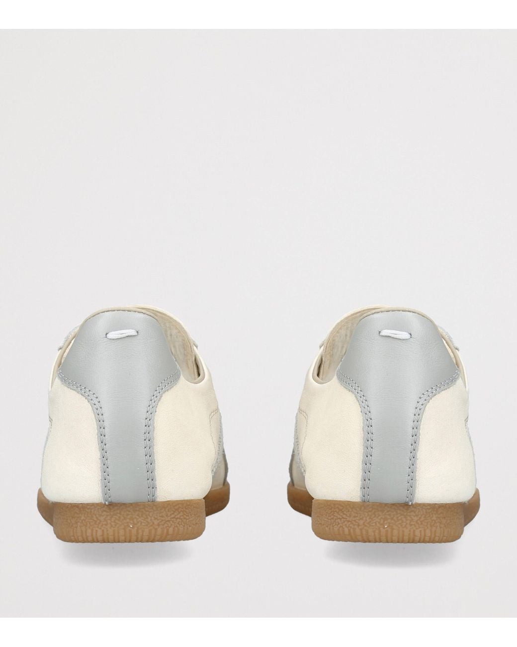 Maison Margiela White Leather-Suede Replica Sneakers