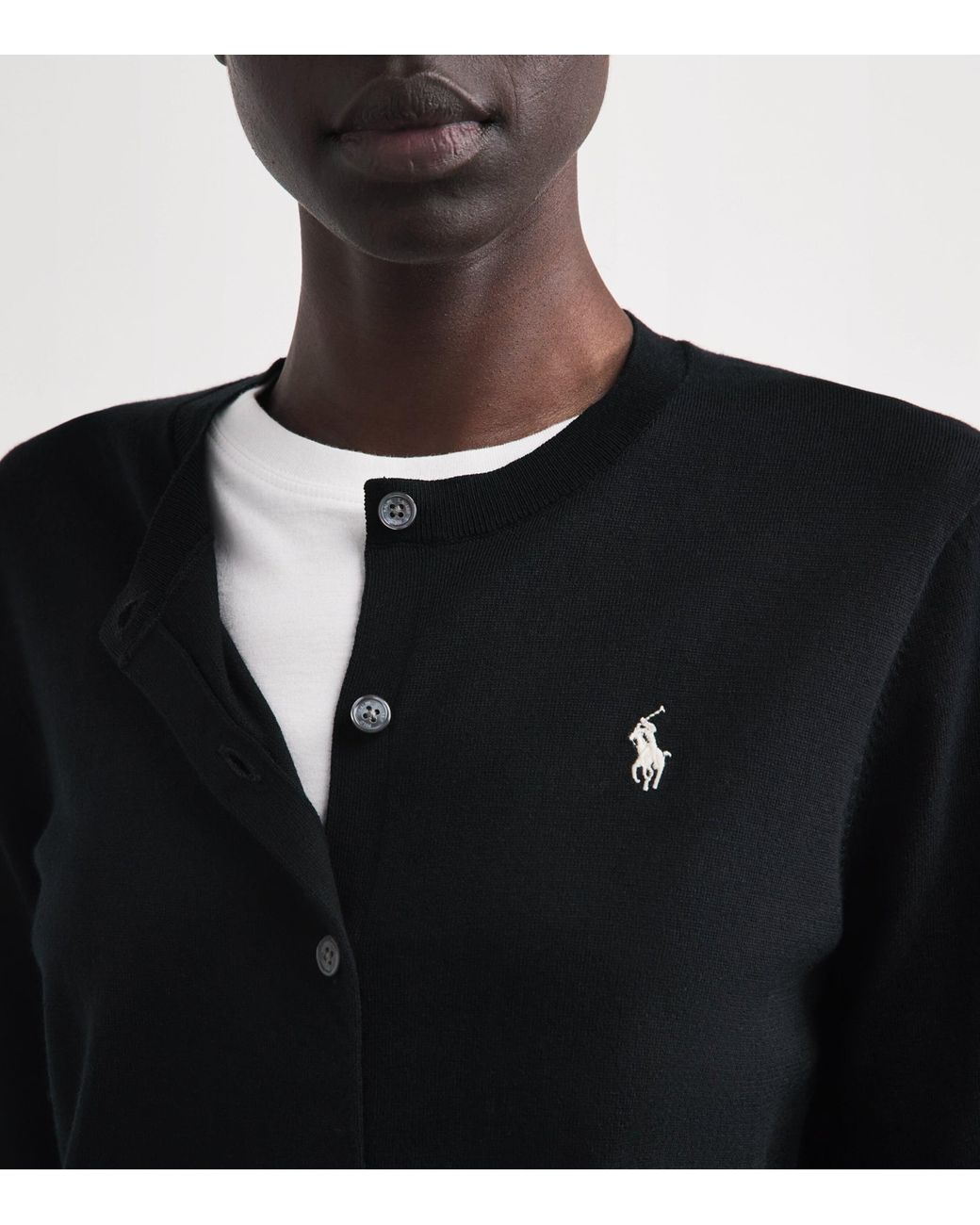 Polo Ralph Lauren Blue Cotton Ribbed Cardigan