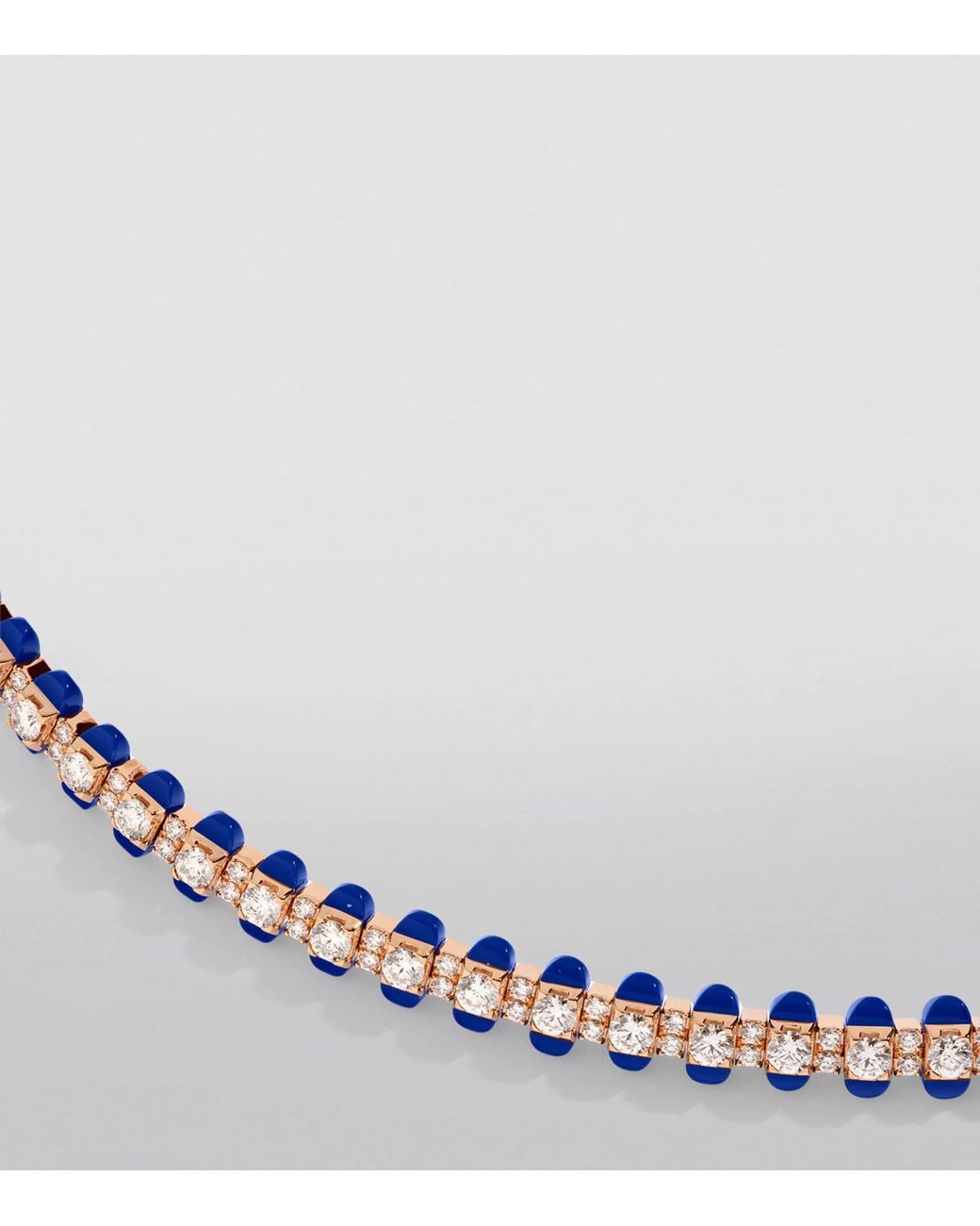 Marli New York Blue Diamond And Lapis Lazuli Tip-Top Tennis Bracelet