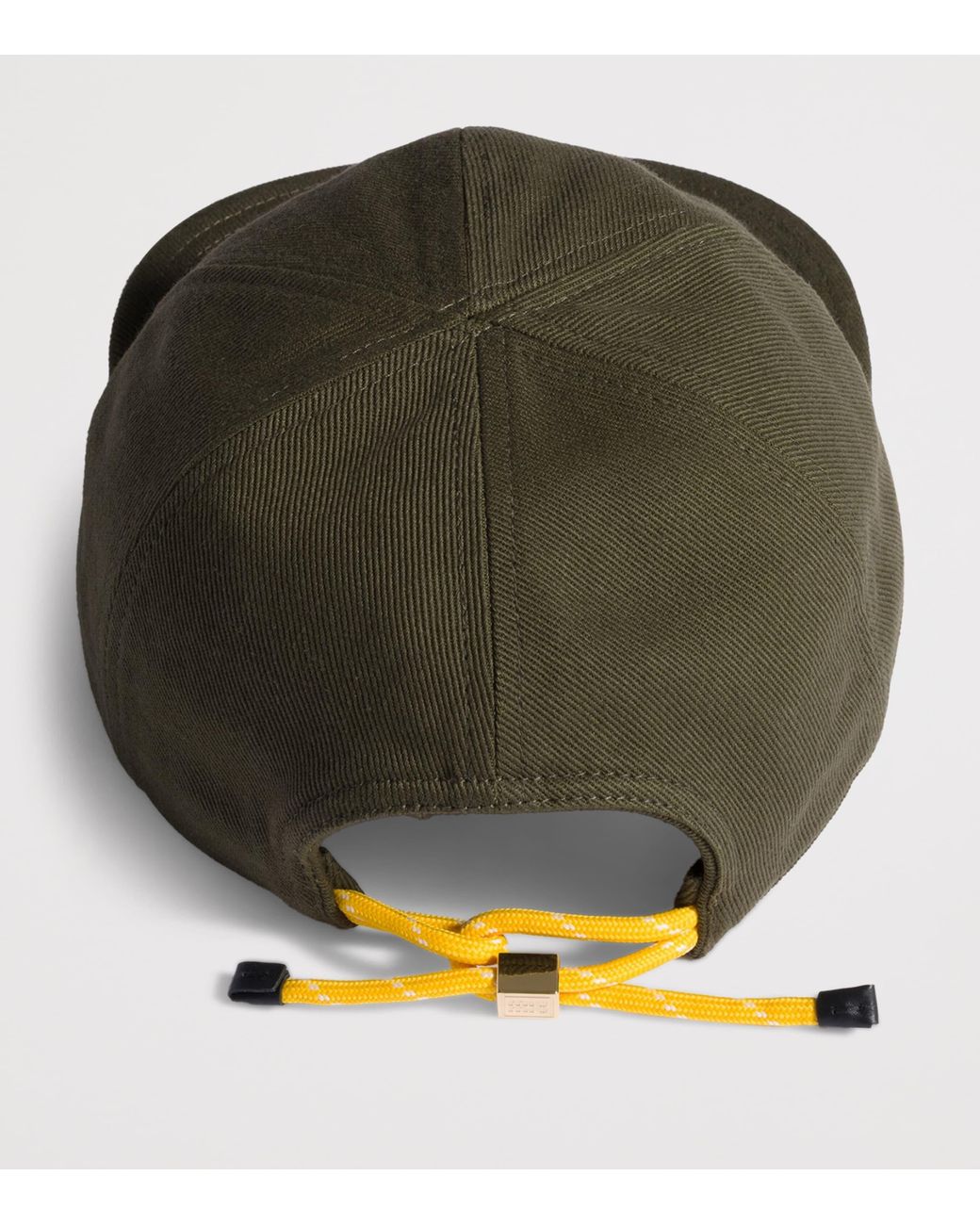 Miu Miu Green Denim Paracord-Detail Baseball Cap