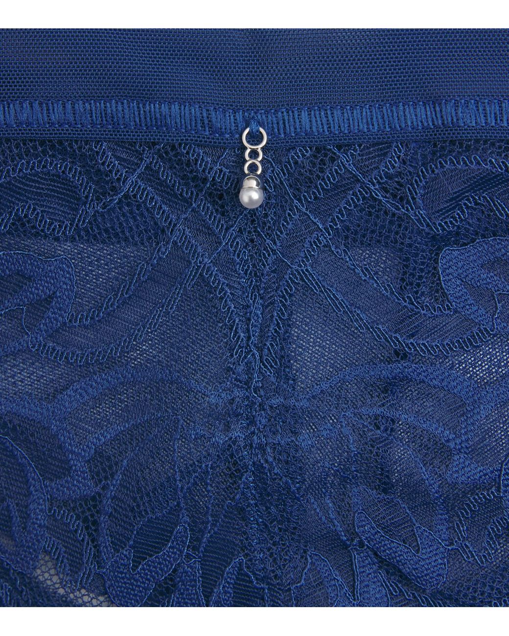 Wacoal Blue Lace-Trim Abéllia Tanga