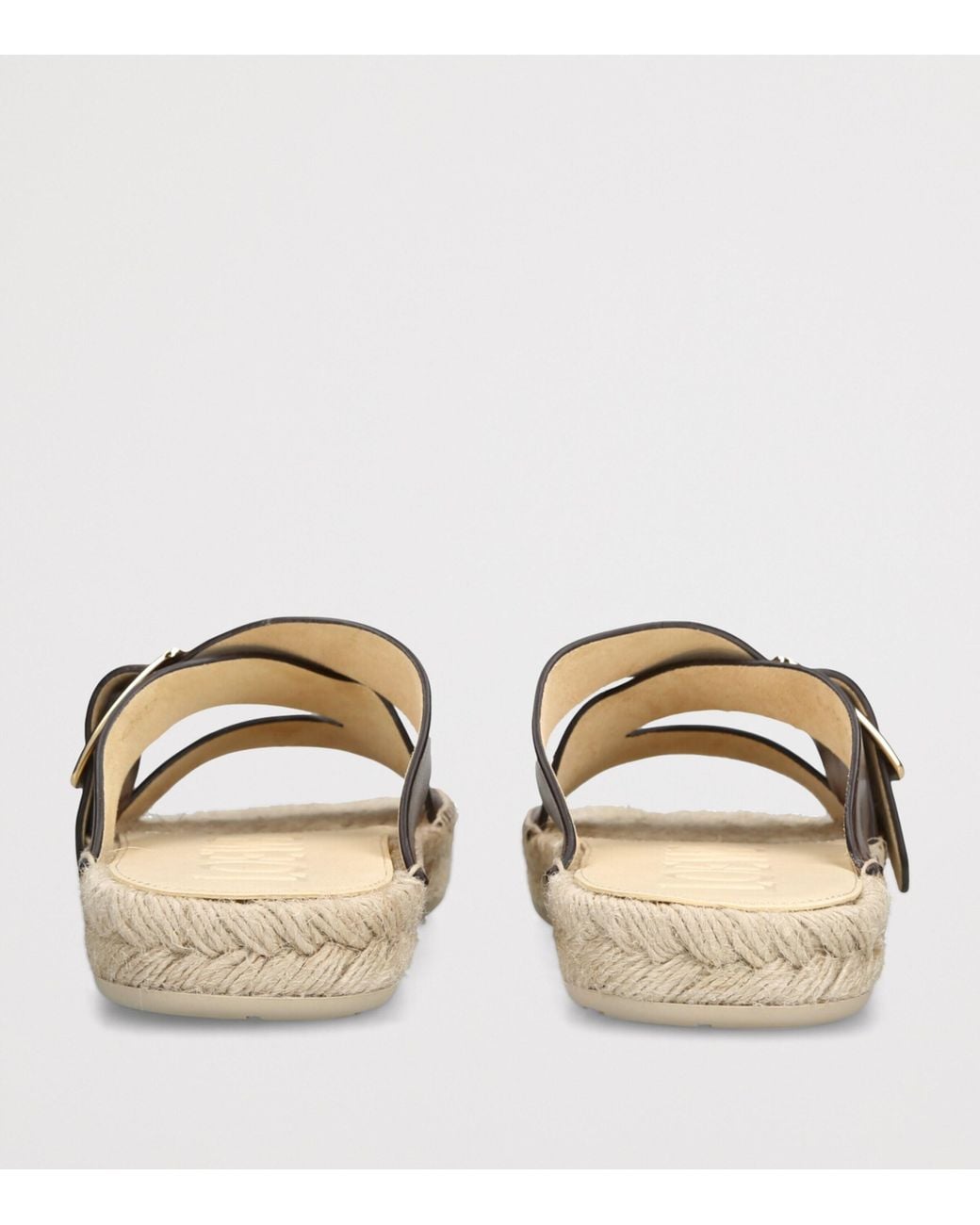 Loewe Brown Petal Espadrille Slides