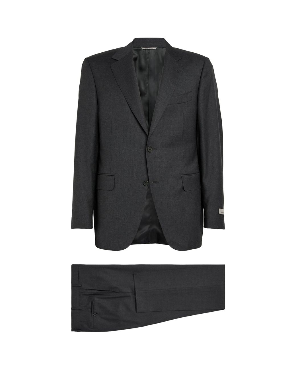 Canali Black Wool 2-Piece Suit for men