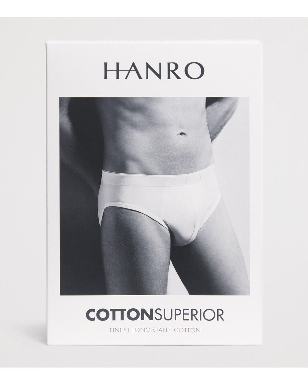 Hanro Black Cotton Superior Briefs for men