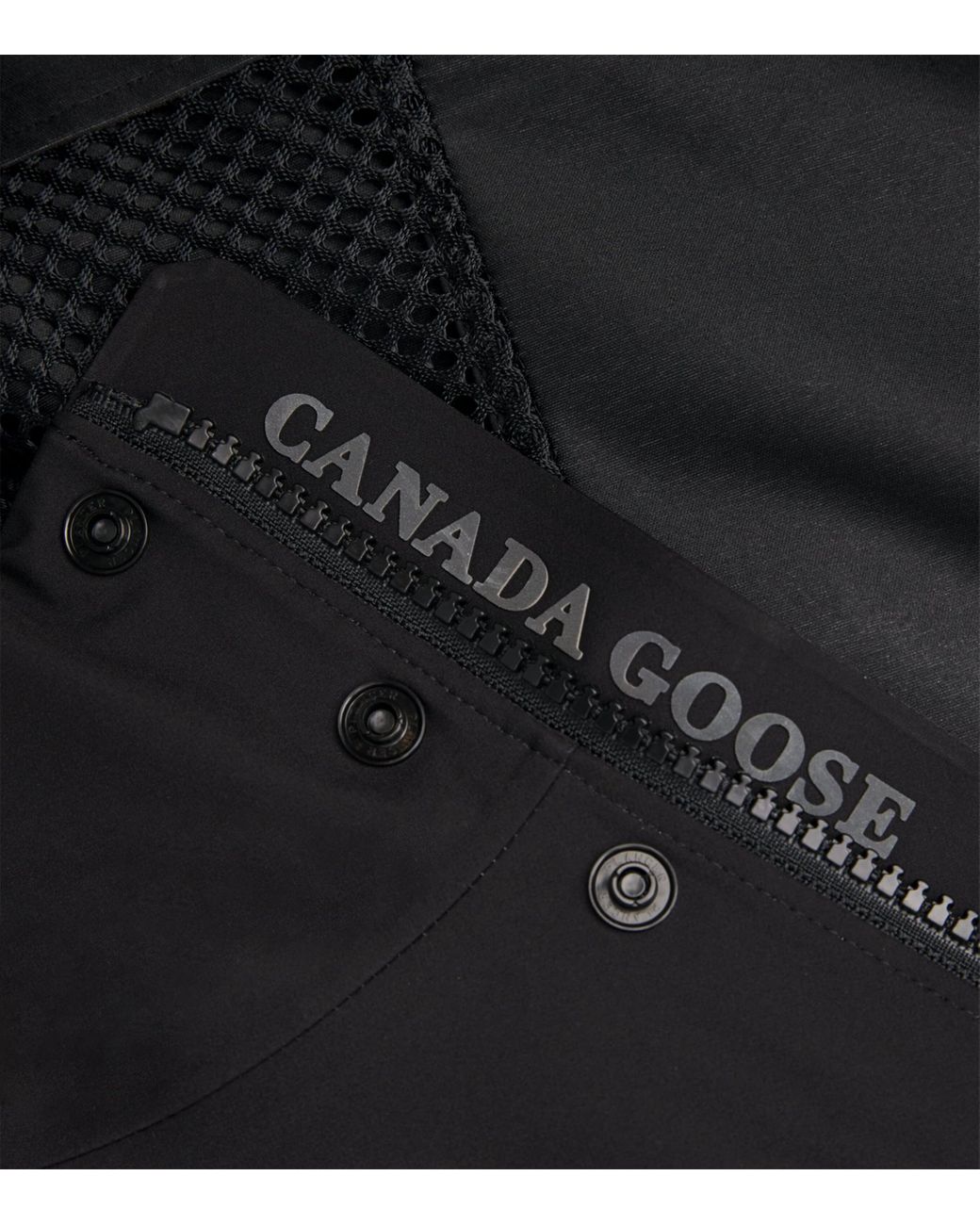 Canada Goose Black Waterproof Barclay Raincoat for men