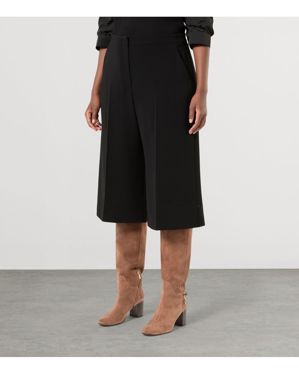 Marina Rinaldi Black Tailored Bermuda Shorts