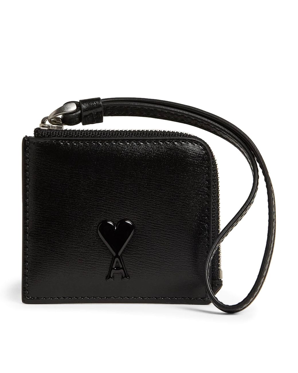 ☆関税込☆アミ★AMI★de Coeur Velcro Wallet in Nylon Black★ ami-Black-Mini-Leather-Ami-De-