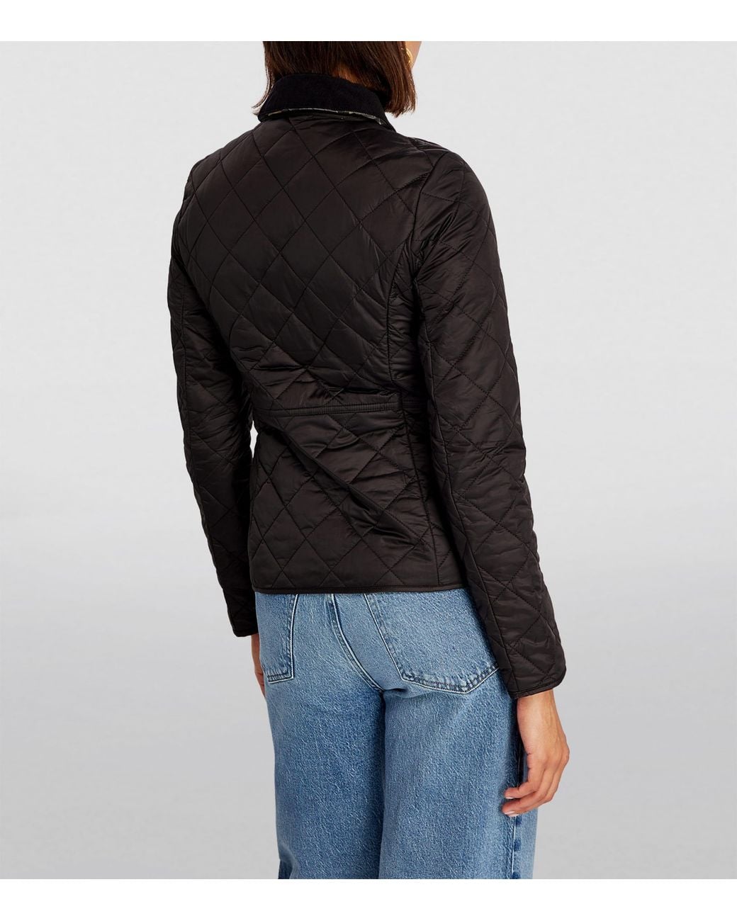 Barbour Black Quilted Deveron Jacket
