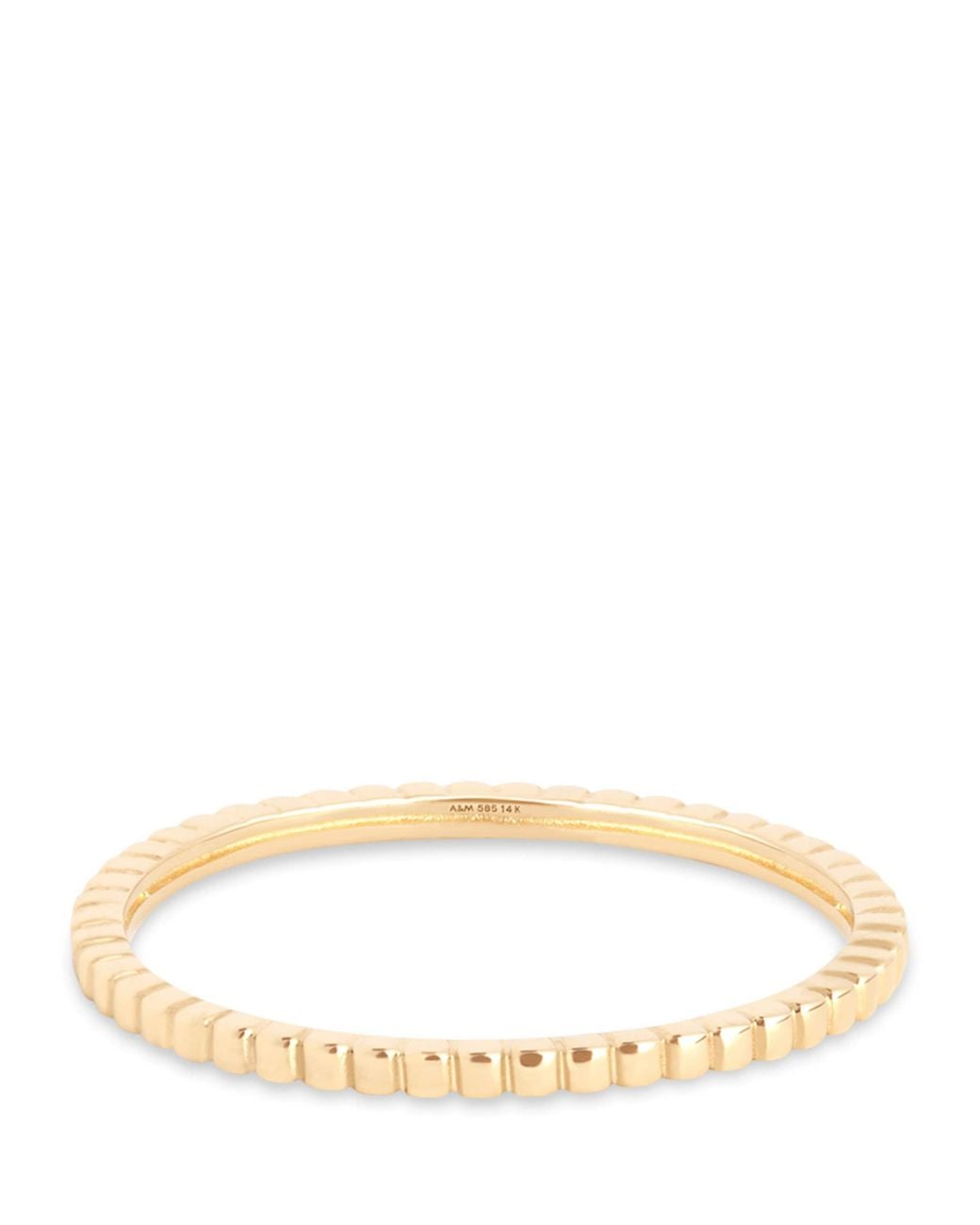 Astrid & Miyu Natural Ridged Band Ring