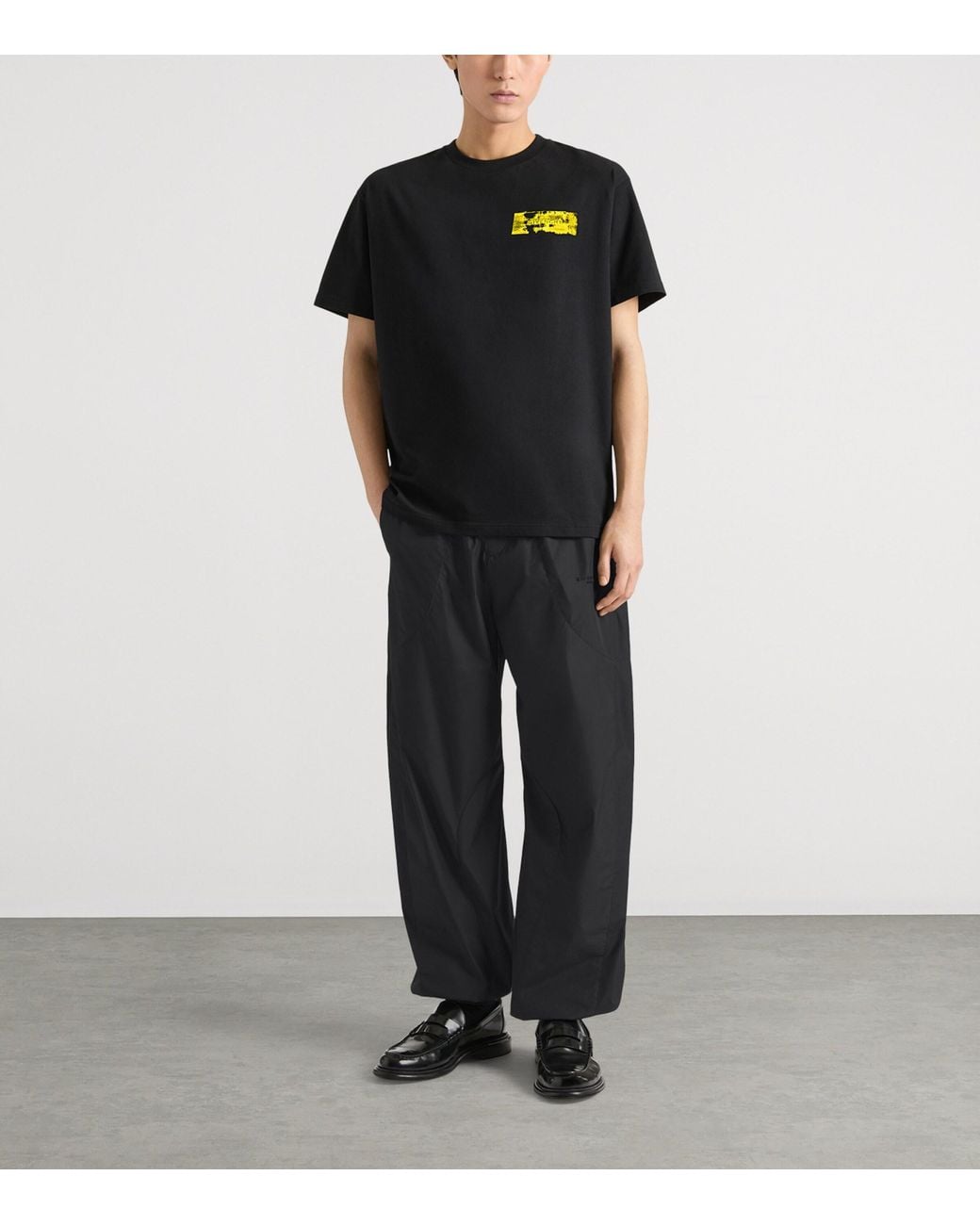 Givenchy Black Cotton Logo T-Shirt for men