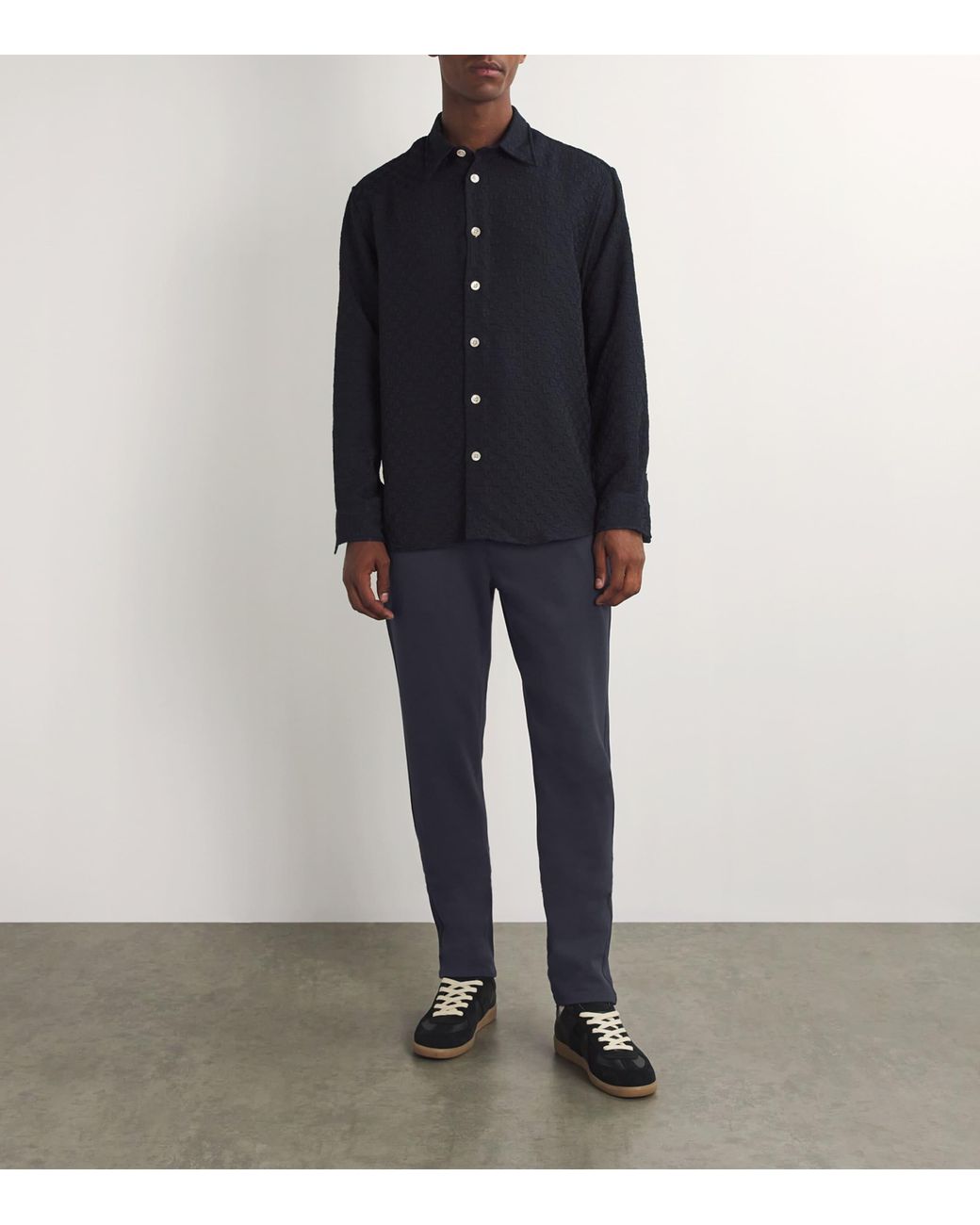 PAIGE Blue Stafford Trousers for men