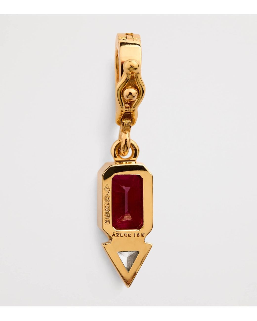 Azlee White Ruby And Diamond July Charm