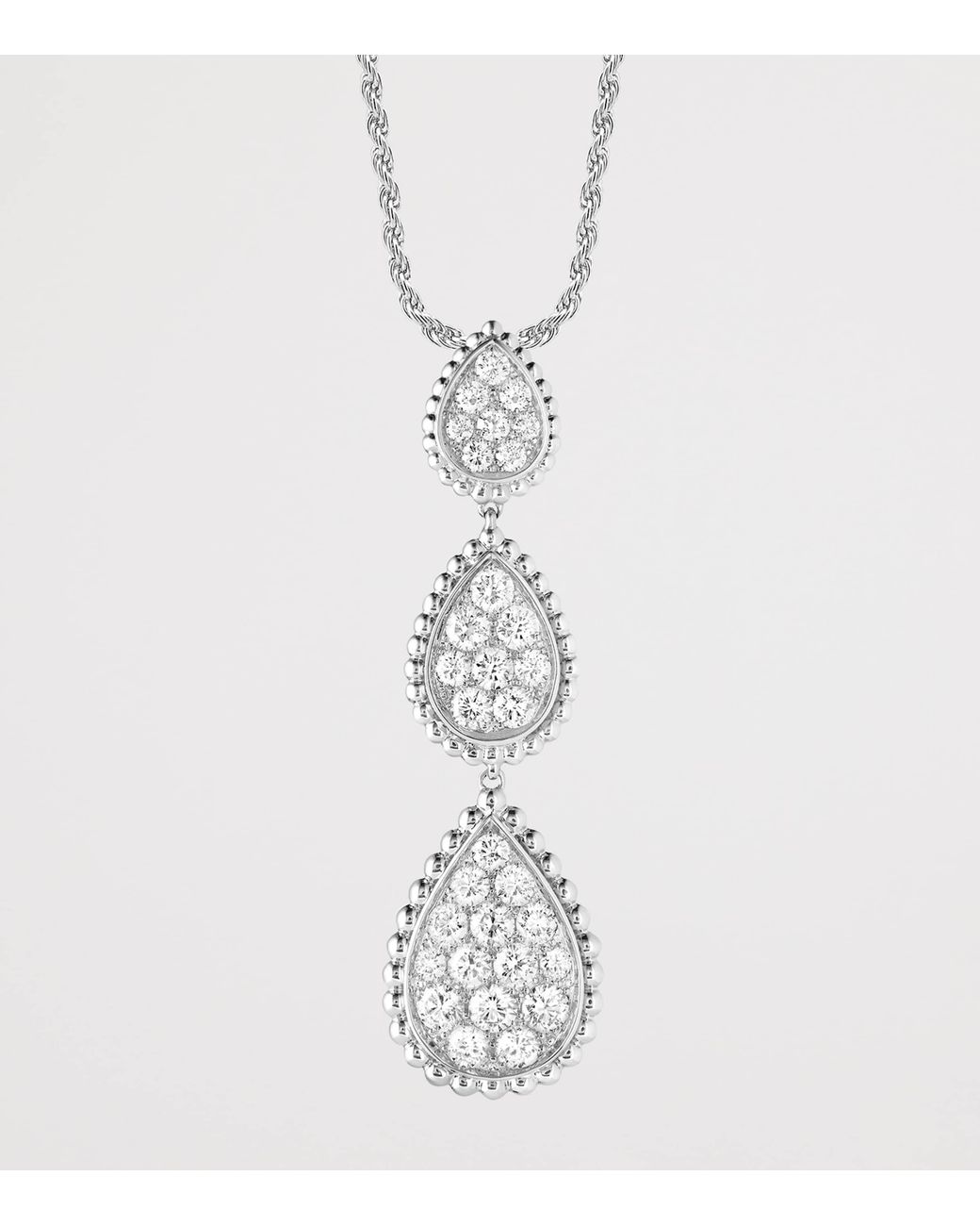 Boucheron Metallic And Diamond Three-Motif Serpent Bohème Necklace