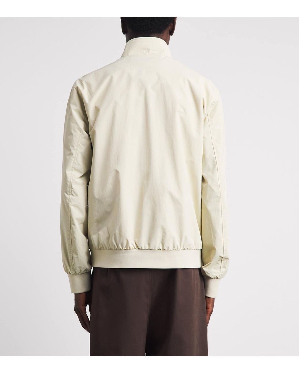 Fred Perry White Zip-Front Brentham Jacket