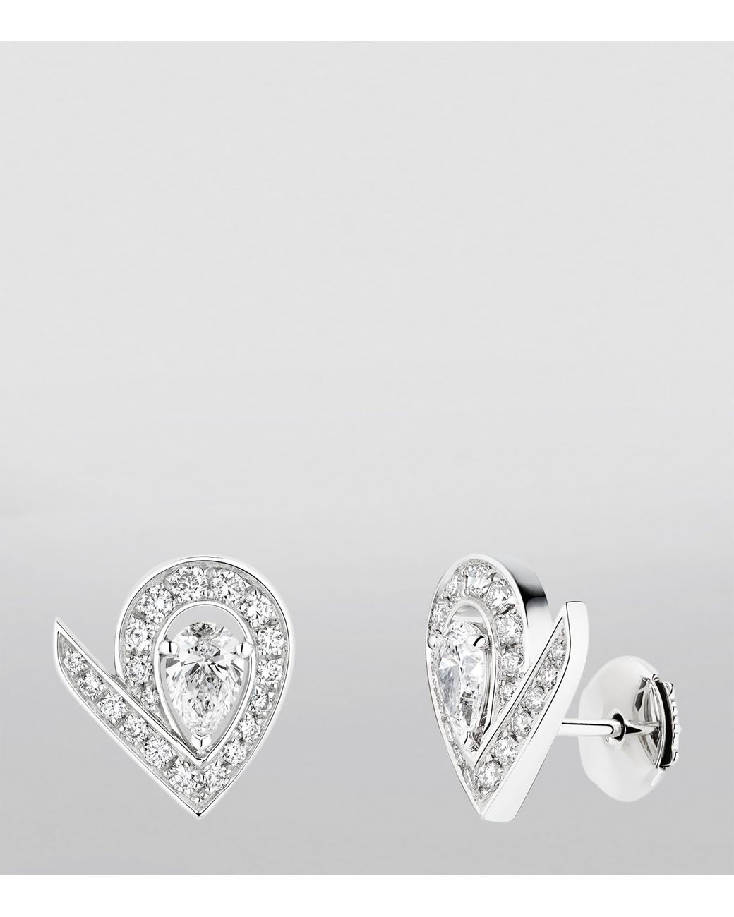 Chaumet White And Diamond Joséphine Aigrette Stud Earrings