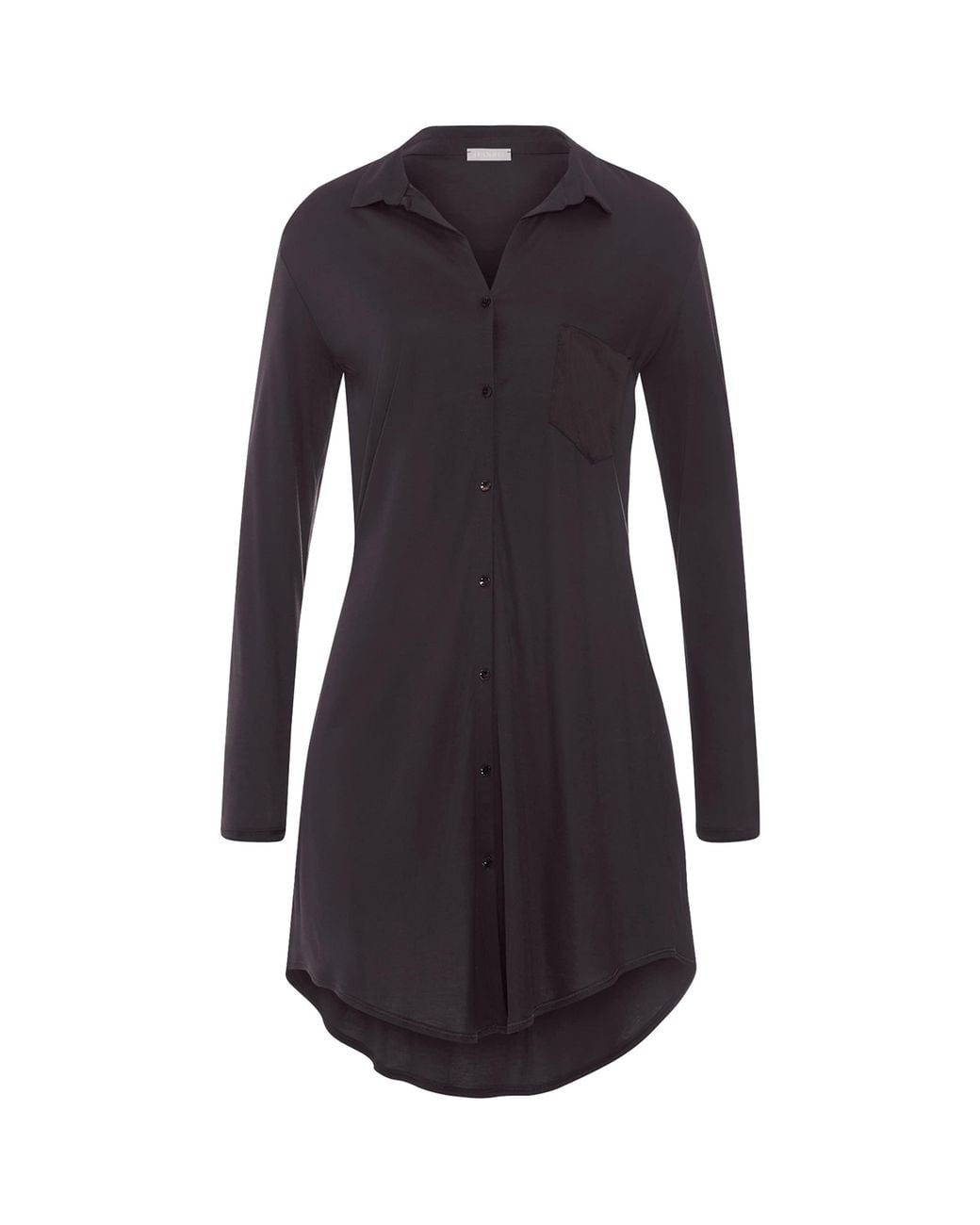 Hanro Blue Modal Grand Central Shirt Pyjama Nightdress