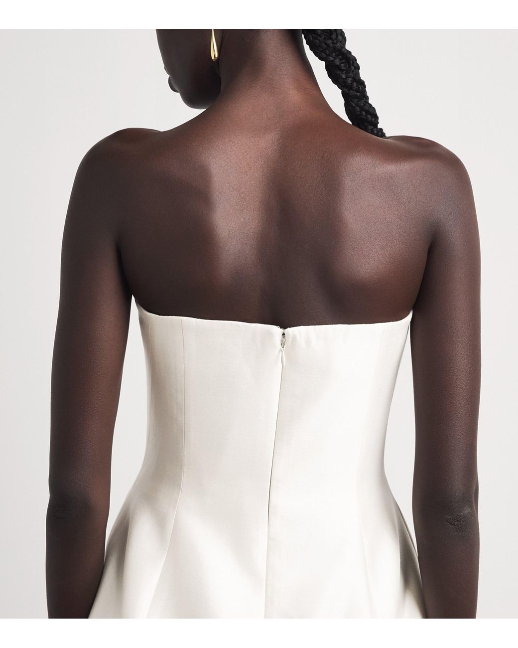 Camilla & Marc White Wool-Silk Sona Maxi Dress