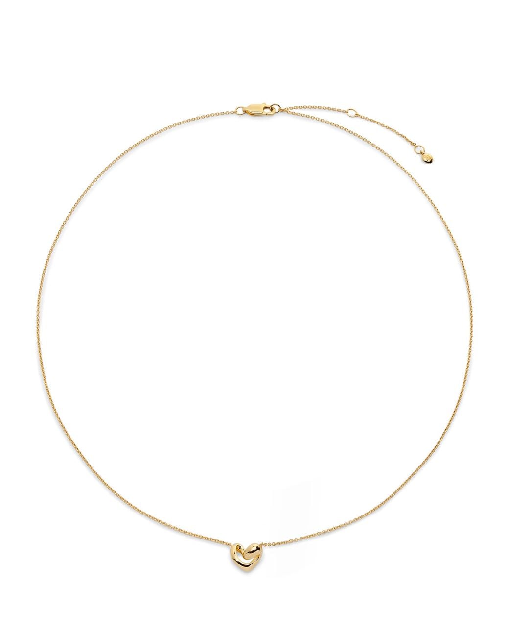 Monica Vinader Natural Small Vermeil Infinity Heart Necklace