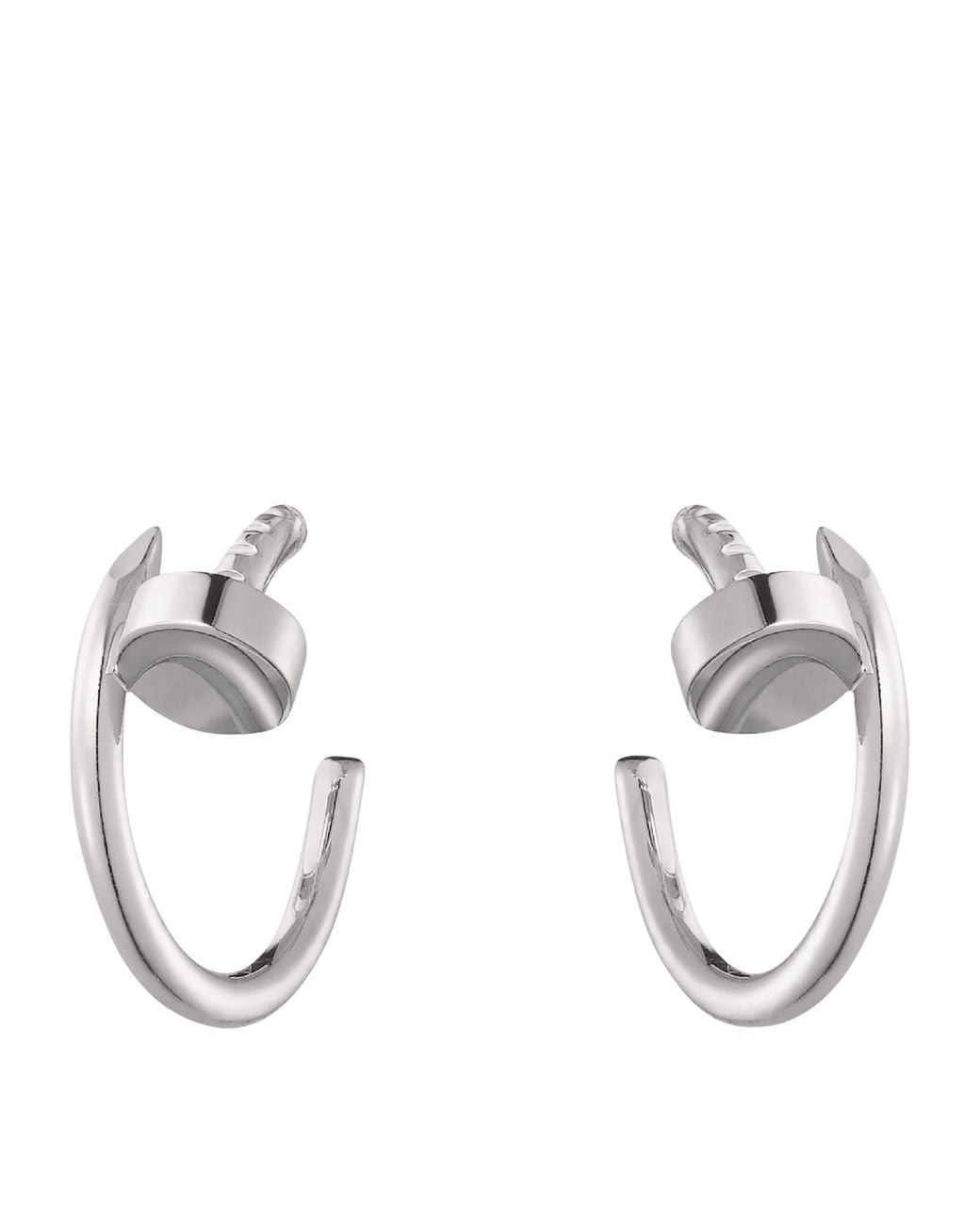 Cartier Metallic Juste Un Clou Hoop Earrings