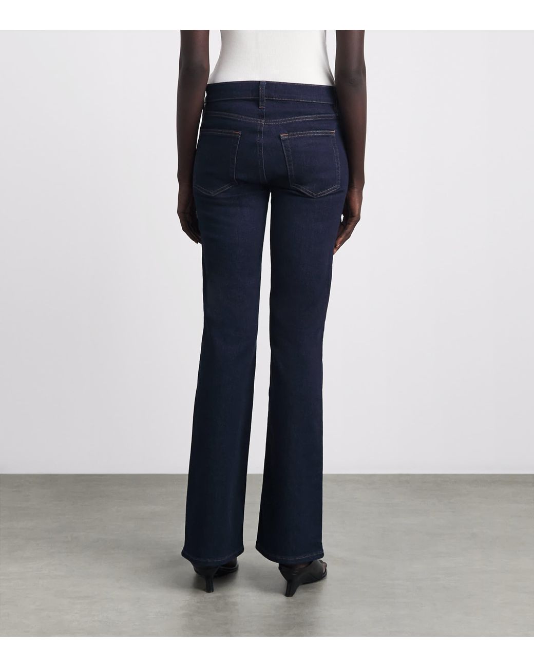 FRAME Blue The Rodeo Low-Rise Bootcut Jeans