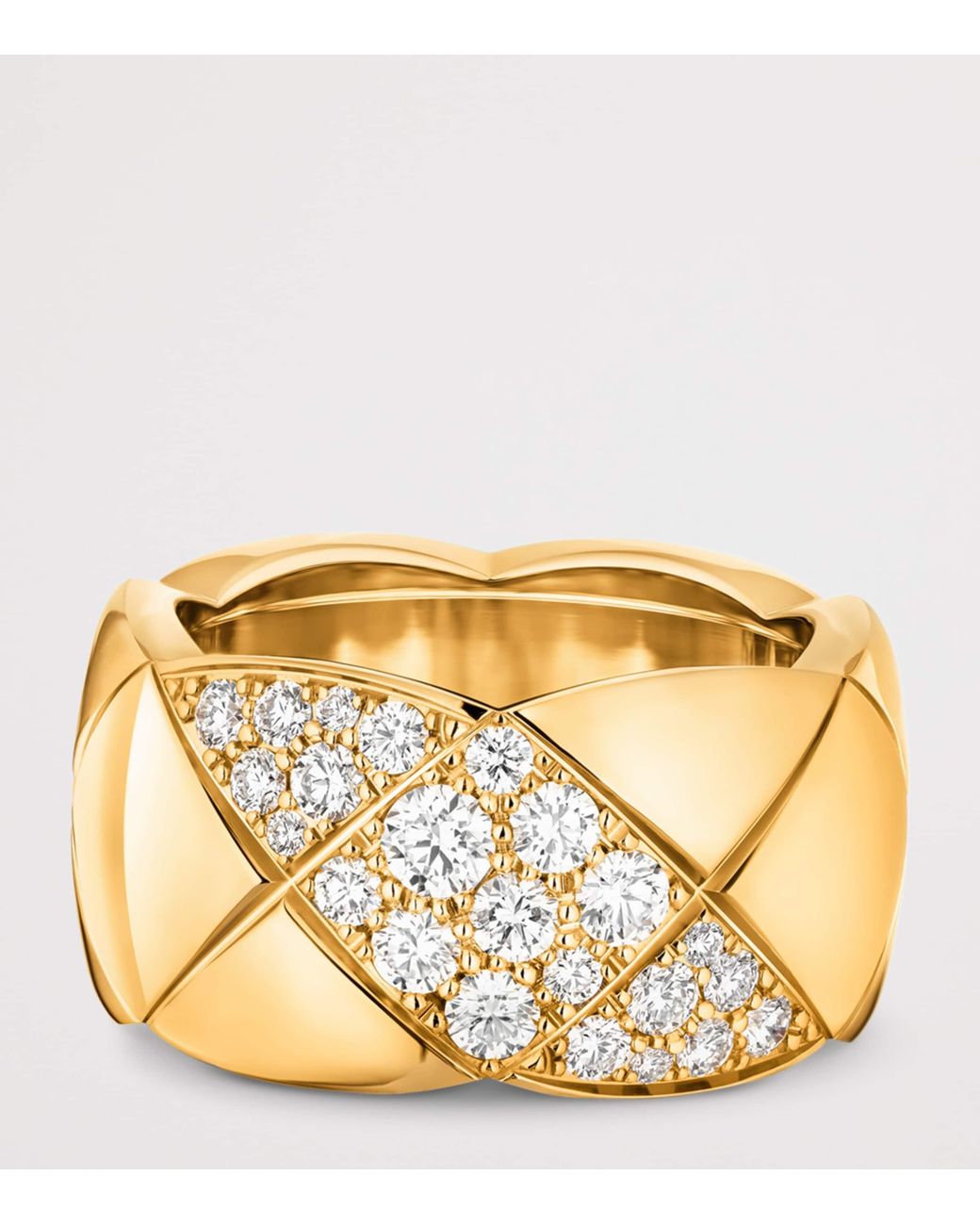Chanel Metallic And Diamond Coco Crush Ring