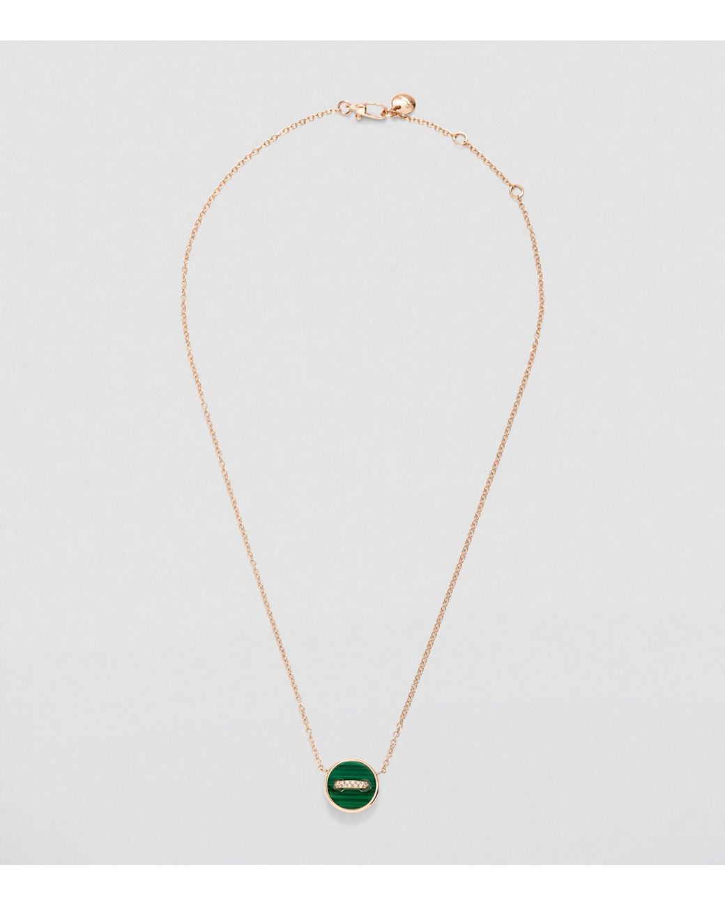 Pomellato Green Diamond, Mother-Of-Pearl And Malachite Pom Pom Dot Necklace