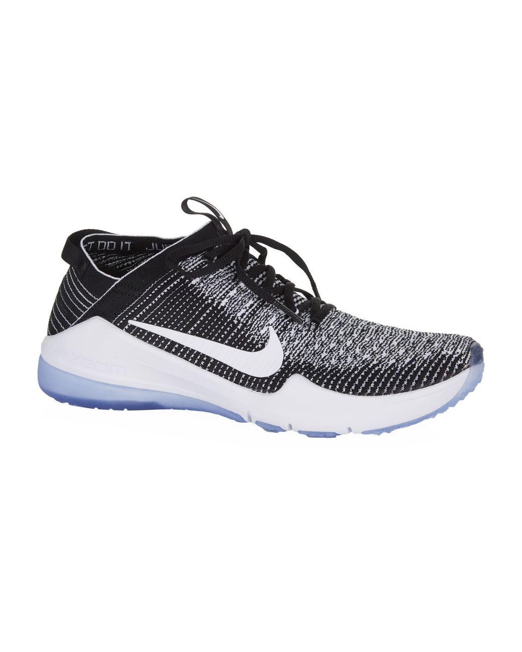 Nike Lace Air Zoom Fearless Flyknit 2 Training Sneaker in Black/ White  (Black) | Lyst