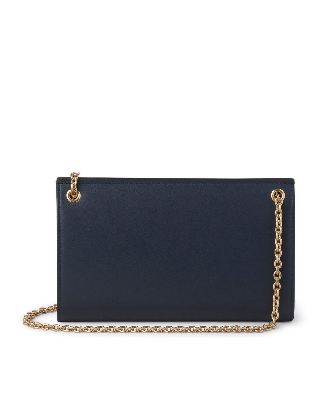 Mulberry Blue Small Leather Amberley Clutch Bag
