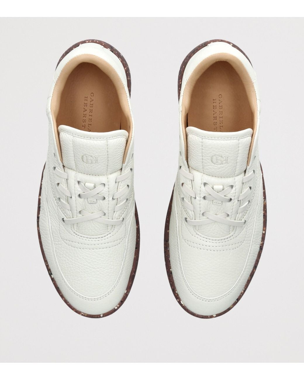 Gabriela Hearst White Leather Ohio Sneakers